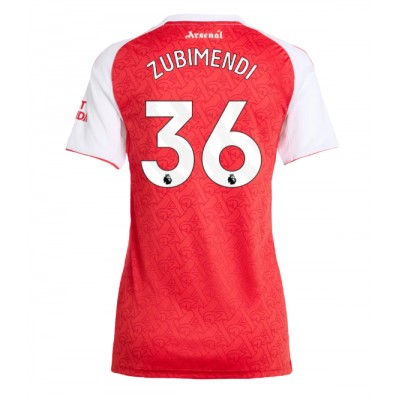 Fotballdrakt Dame Arsenal Martin Zubimendi #36 Hjemmedrakt 2025-26 Kortermet Fotballdrakt Dame Arsenal Martin Zubimendi #36 Hjemmedrakt 2025-26 Kortermet